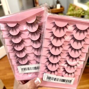 (2) 3D False Eyelashes Fluffy Faux Mink Lashes